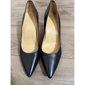 MICHAEL MICHAEL KORS Women's Black Leather Pointed-Toe Pumps SZ 8.5